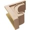 Ekena Millwork 10"W x 20"D x 20"H Classic Alma Rough Cedar Woodgrain TimberThane Corbel, Primed Tan CORUR10X20X20ALMRCPR - alternate 5